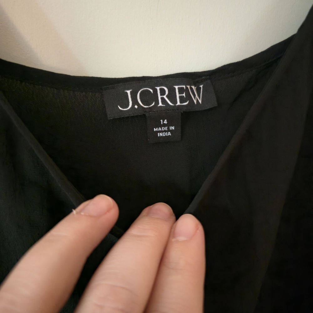 J.Crew Black Sheer Blouse - Picture 8 of 13